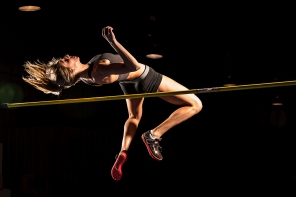 High Jumper, Carly, photographed by Kansas City photographer, Mike Curtis